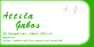 attila gabos business card